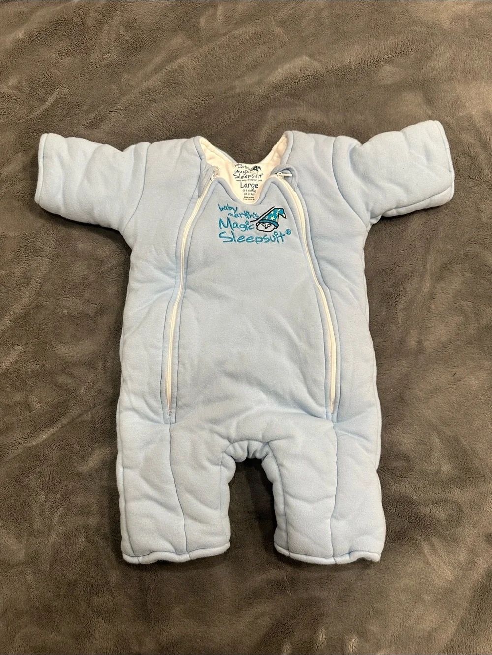 Baby Merlin’s Magic Sleepsuit Light Blue One-Piece